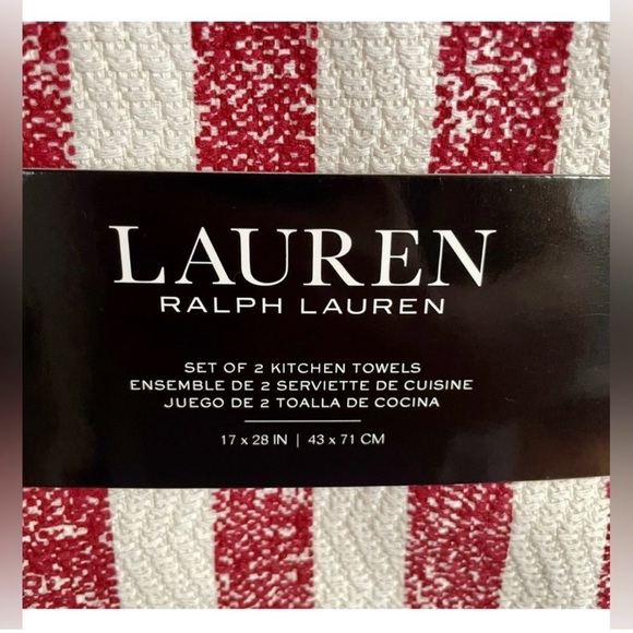 Lauren Ralph Lauren July 4thRed, White, and Blue Star-Striped Kitchen Towels - Picture 8 of 11
